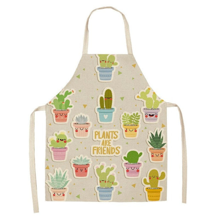 Cactus & Plants Print Kitchen Apron