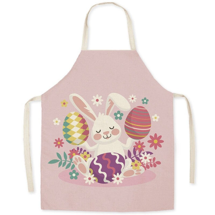 Easter Egg Bunny Print Aprons