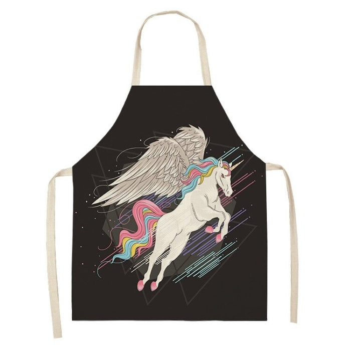 Rainbow Horse Pattern Apron