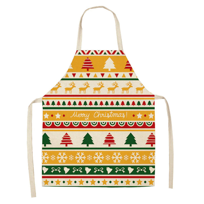 Christmas Patterned Kitchen Apron