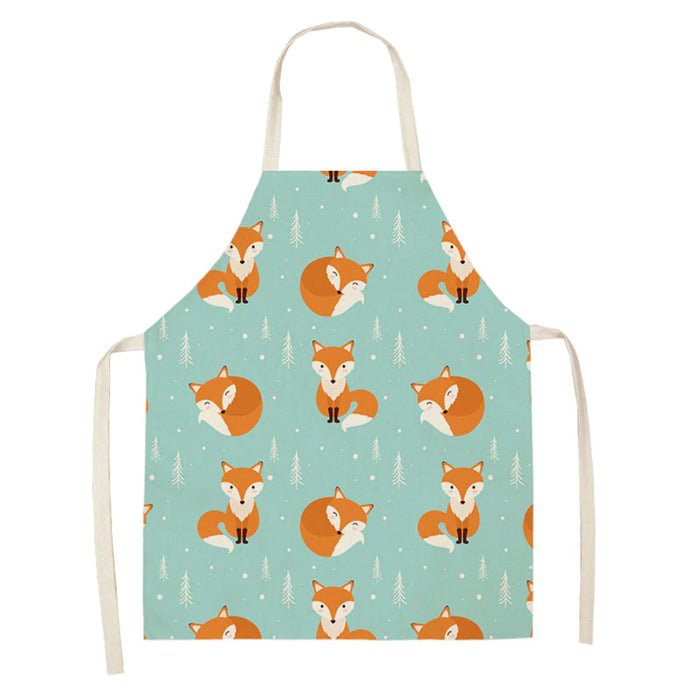 Household Cleaning Sleeveless Print Apron