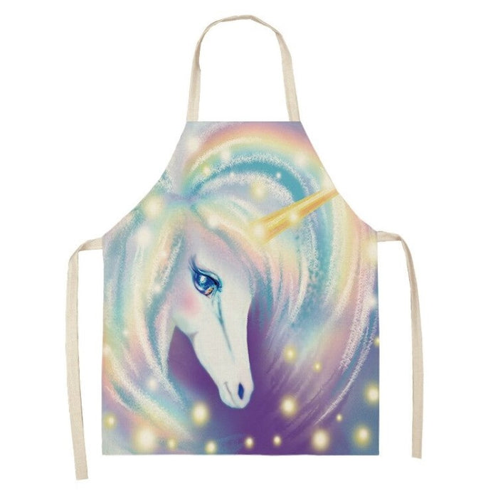 Rainbow Horse Pattern Apron