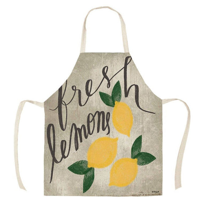 Fruits And Veggies Print Apron