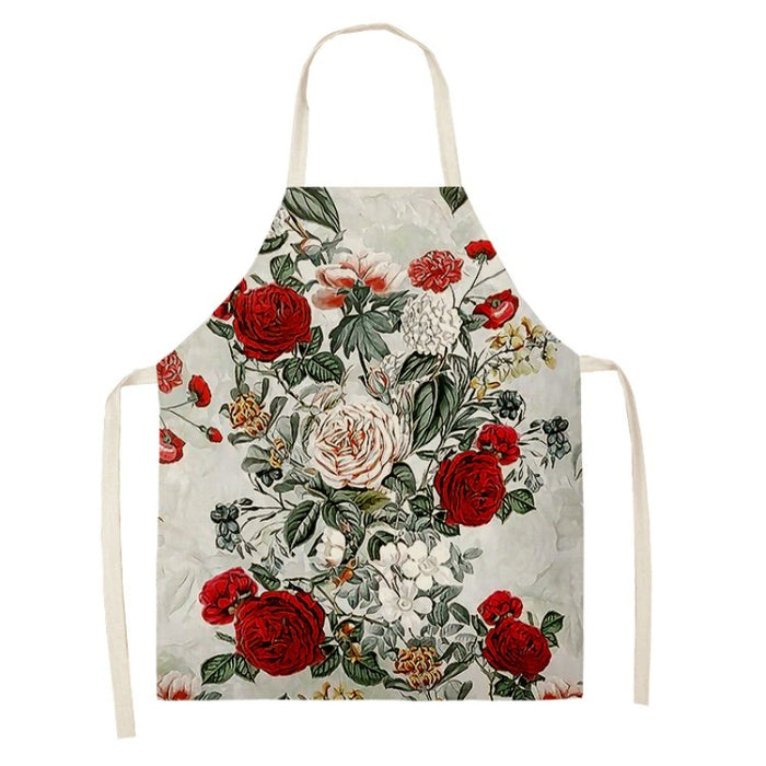 Floral Printed Sleeveless Aprons