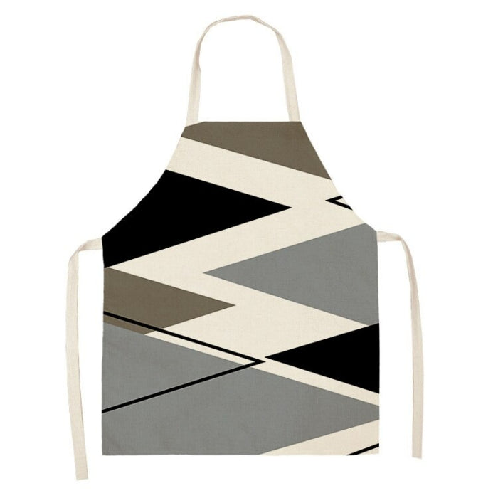 Printed Geometric Pattern Apron