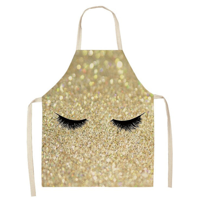 Eyelashes Print Kitchen Apron