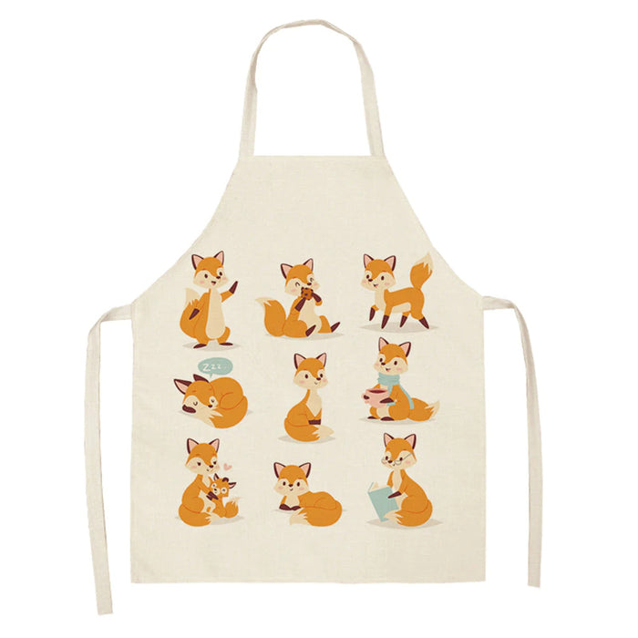 Household Cleaning Sleeveless Print Apron