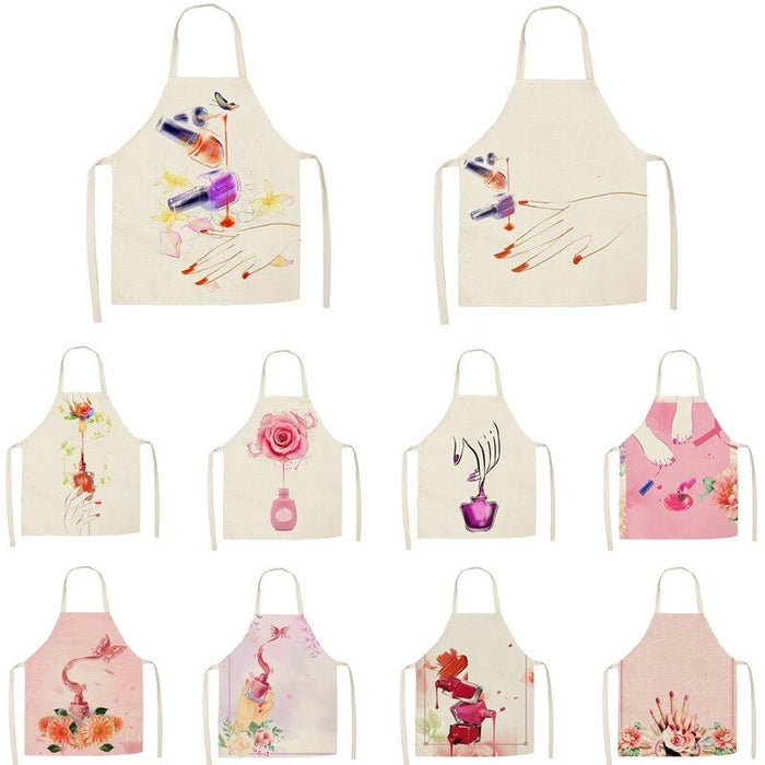 Sleeveless Color Printed Apron