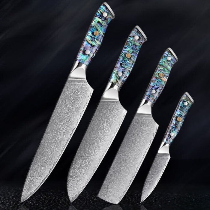 67 Layer Damascus Steel Kitchen Knives Set