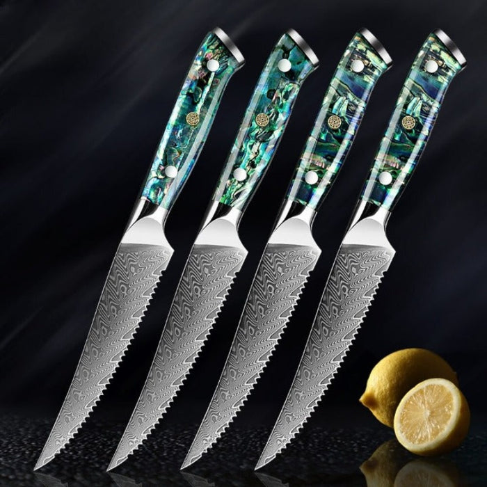 Boning Steak Knife With Shell Handle