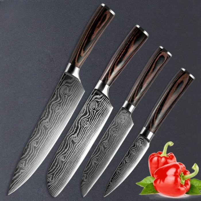 Stainless Steel Professional Sharp Edge Knife Set