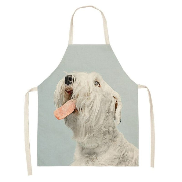 Cartoon Puppy Cleaning Apron