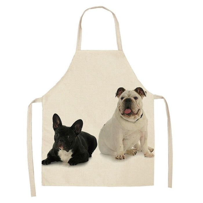 Bulldog Printed Unisex Aprons