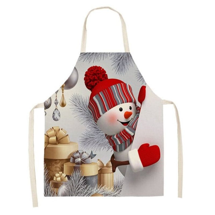 Christmas Snowman Kitchen Apron