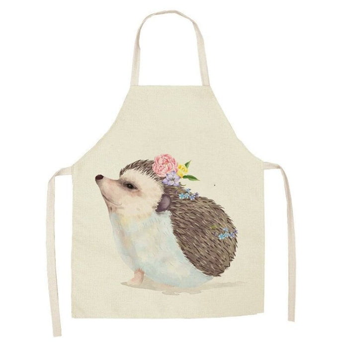 Cartoon Hedgehog Printed Household Apron