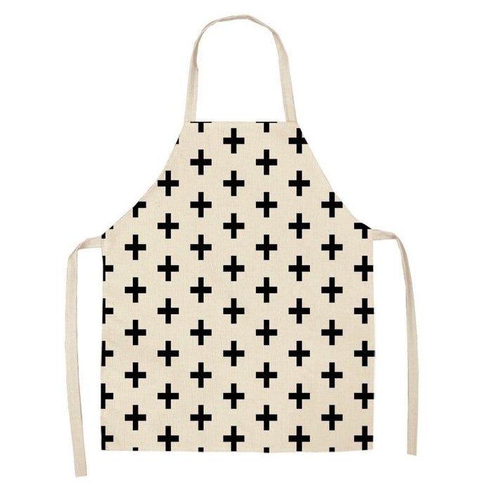 Geometric Striped Kitchen Aprons