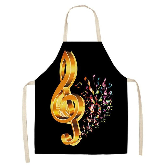 Musical Note Piano Kitchen Apron