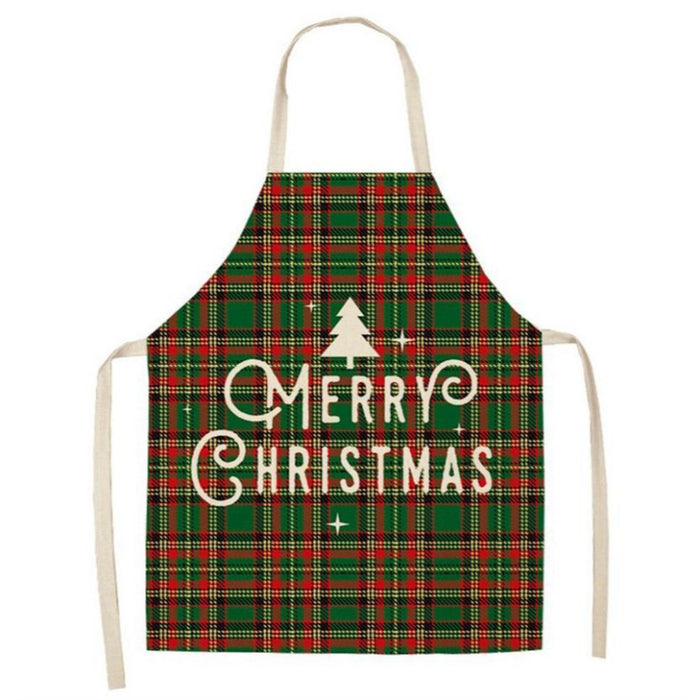 Christmas Themed Plaid Aprons