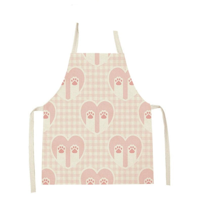 Cat Graphic Print Home Kitchen Apron