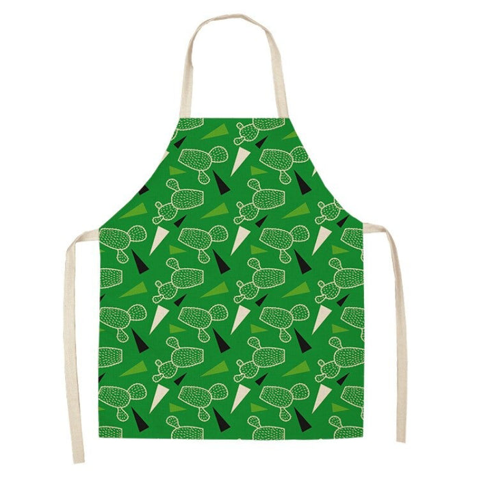 Cactus Floral Print Apron