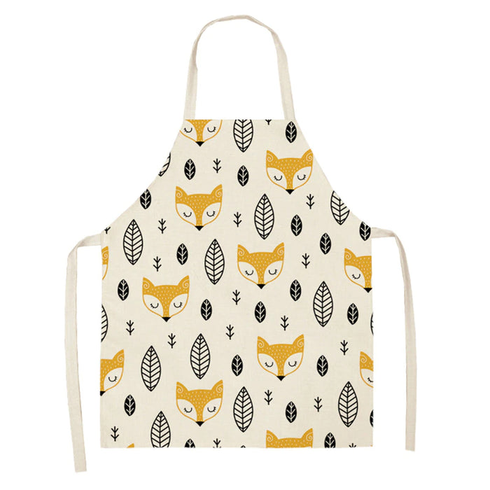 Household Cleaning Sleeveless Print Apron