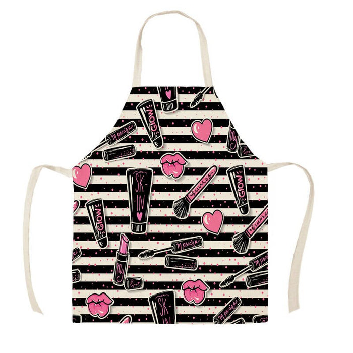 Color Nail Polish Printed Apron