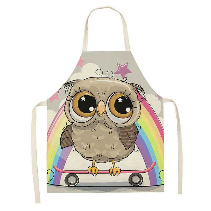 Printed Little Owls Apron