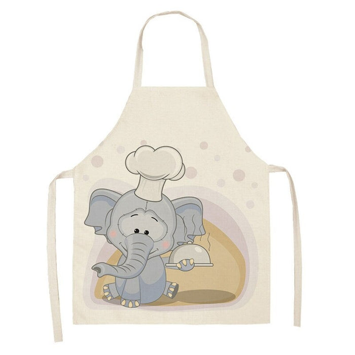 Baby Elephant Pattern Sleeveless Apron