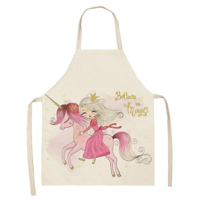 Rainbow Unicorn Pattern Apron