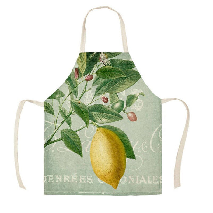 Fruits And Veggies Print Apron