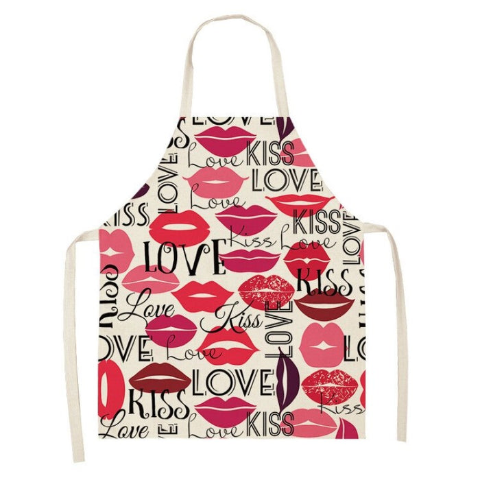 Home Cleaning Lipstick Nail Polish Apron