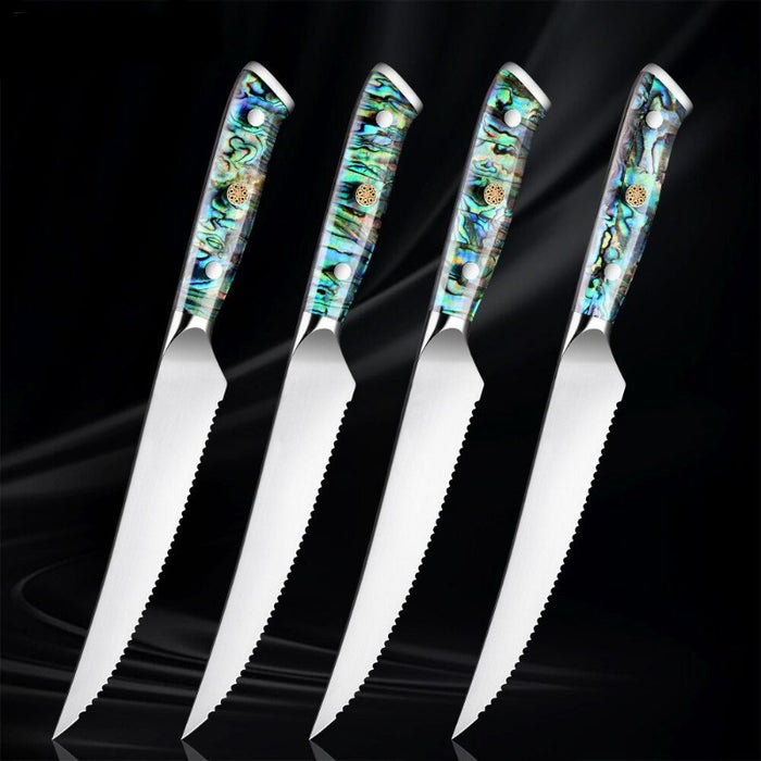 Serrated Stainless Steel Sharp Boning Steak Knife Sets