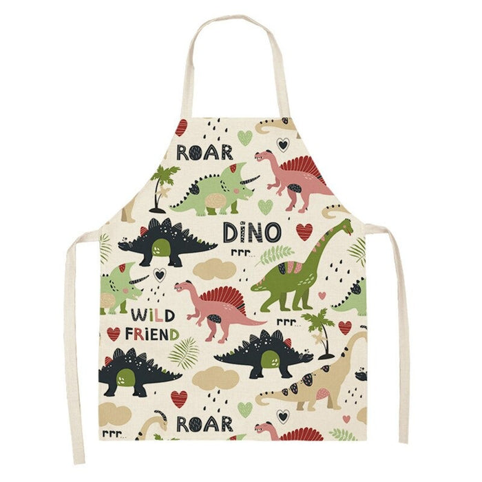 Printed Dinosaurs Cartoon Aprons