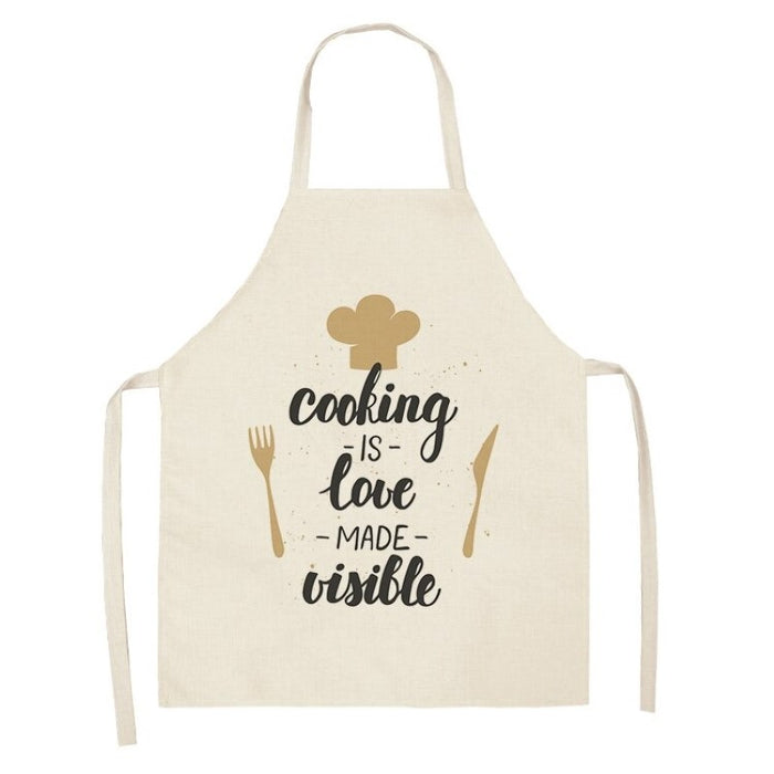 Letter Printed Kitchen Aprons