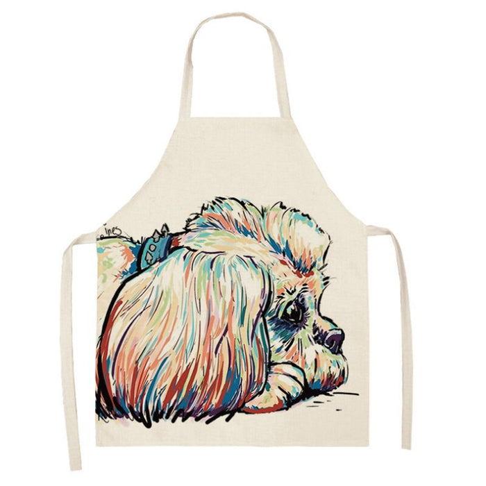 Dog Series Printed Home Kitchen Apron