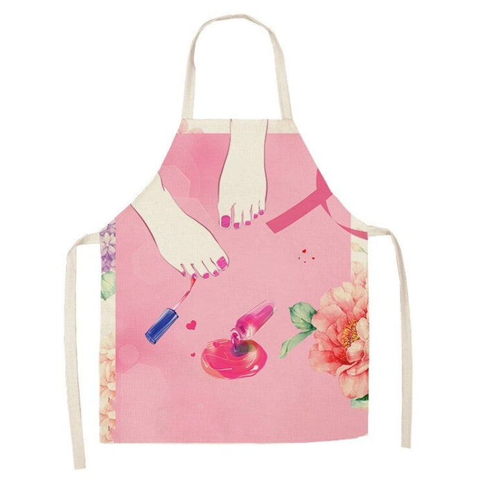 Sleeveless Color Printed Apron