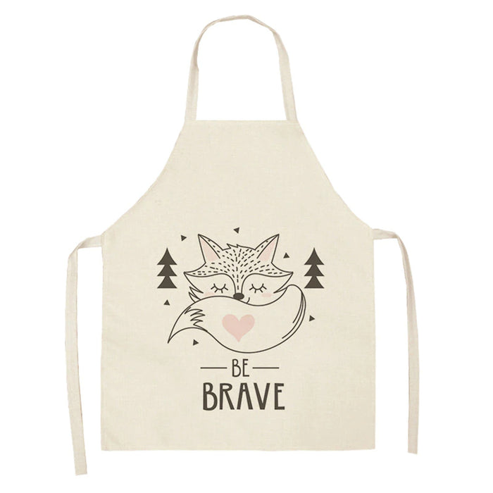 Household Cleaning Sleeveless Print Apron