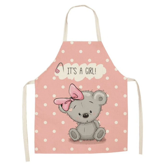 Printed Cartoon Bears Aprons