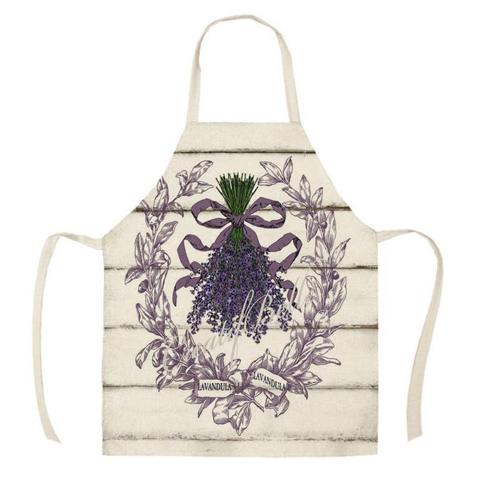 Lavender Pattern Apron