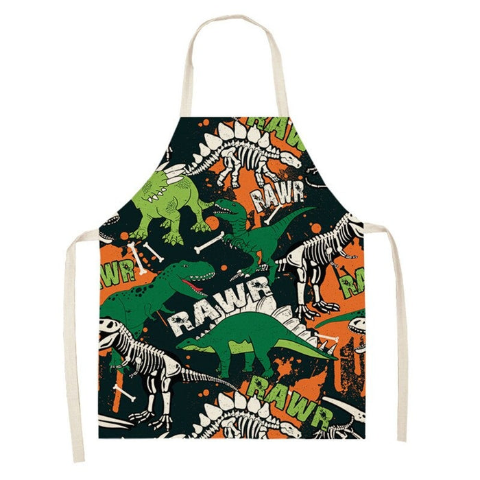 Printed Dinosaurs Cartoon Aprons