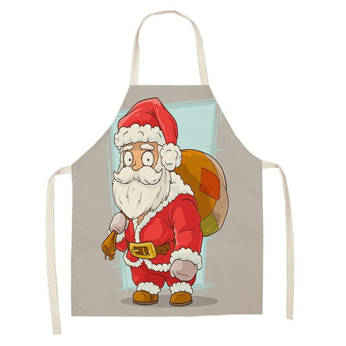 Printed Merry Christmas Themed Aprons