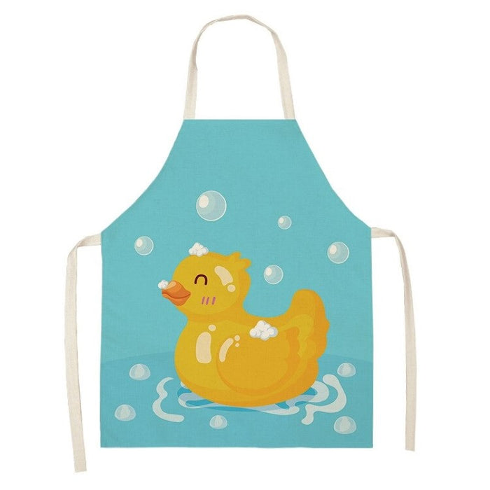 Animal Duck Cartoon Print Apron