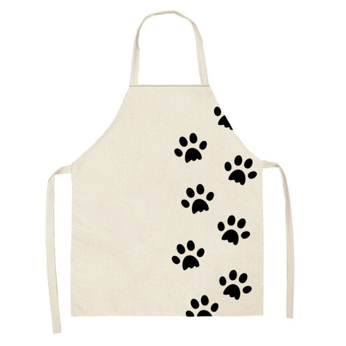 Black Cat Patterned Kitchen Apron