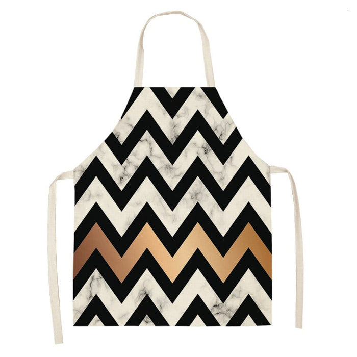 Geometric Print Kitchen Apron