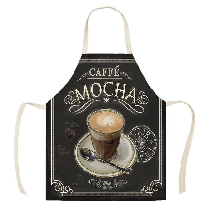 Coffee Pattern Kitchen Apron