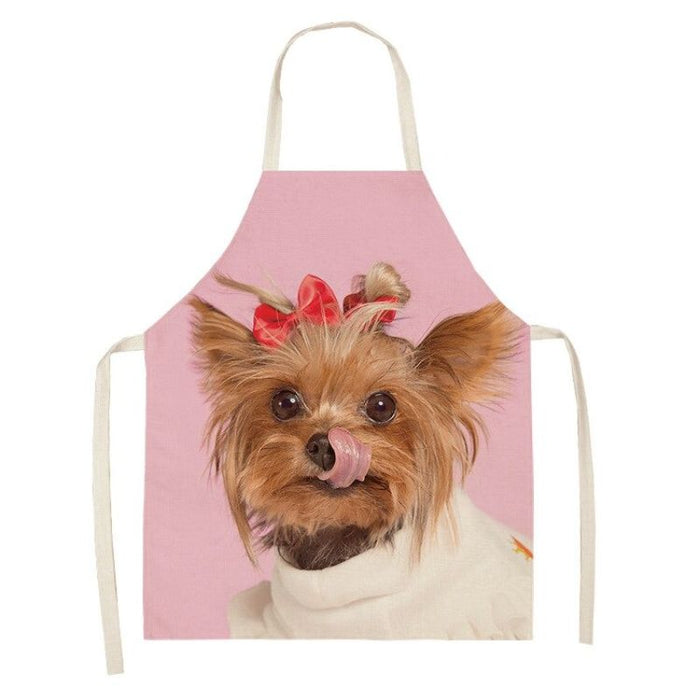 Cartoon Puppy Cleaning Apron