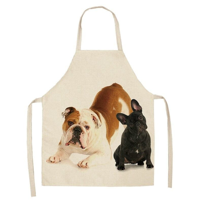 Bulldog Printed Unisex Aprons