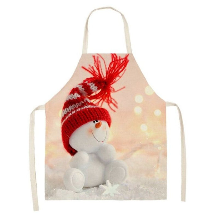 Christmas Snowman Kitchen Apron