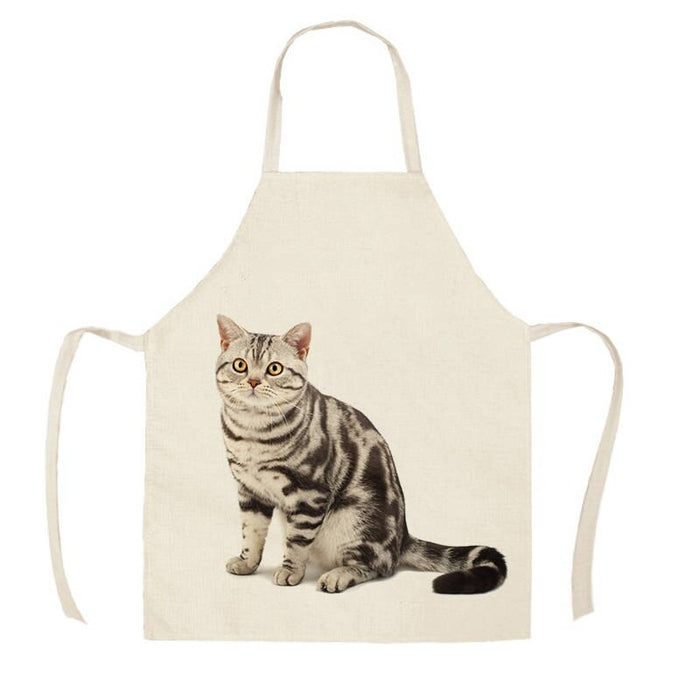 Printed Cat And Dog Apron