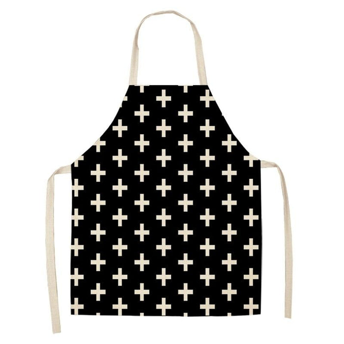 Geometric Striped Kitchen Aprons